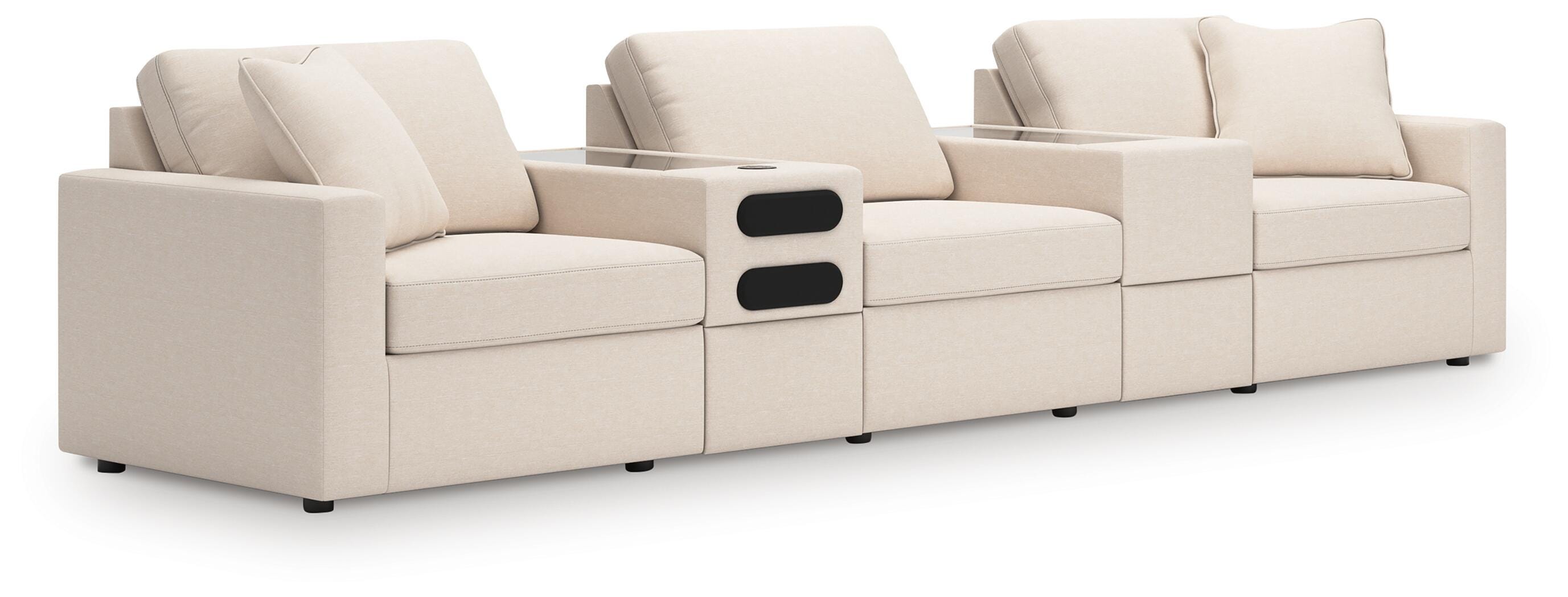 Sofá seccional Modmax con sistema de audio