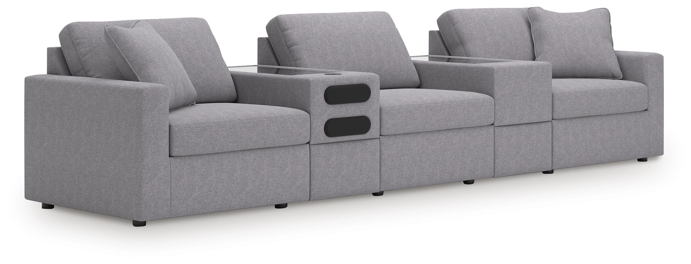 Sofá seccional Modmax con sistema de audio