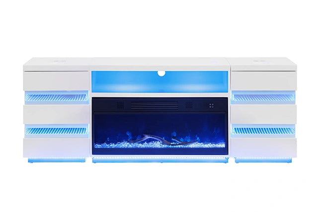 Mueble para TV Terni con chimenea