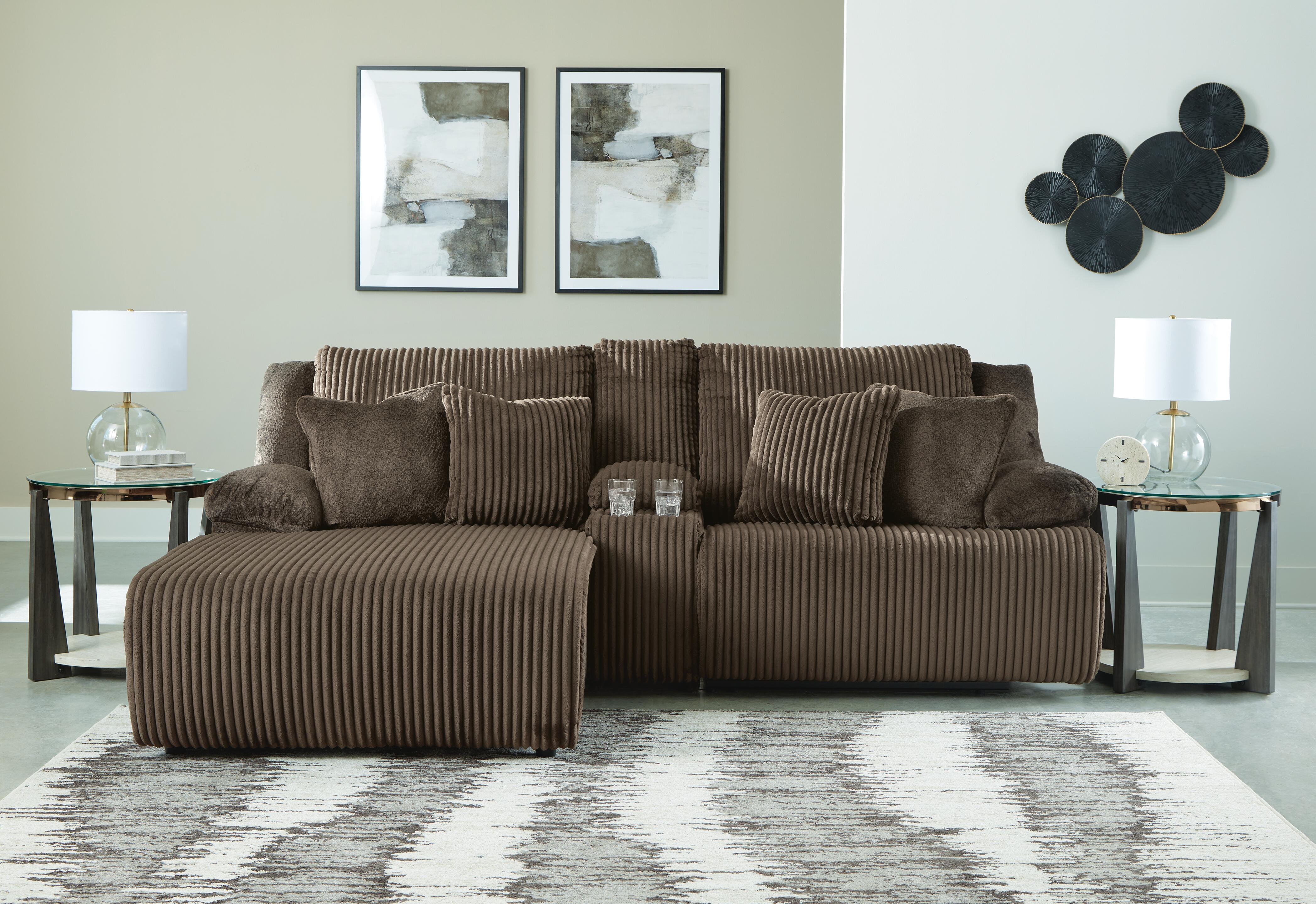 Sofá Seccional Reclinable de Primera Calidad con Chaise