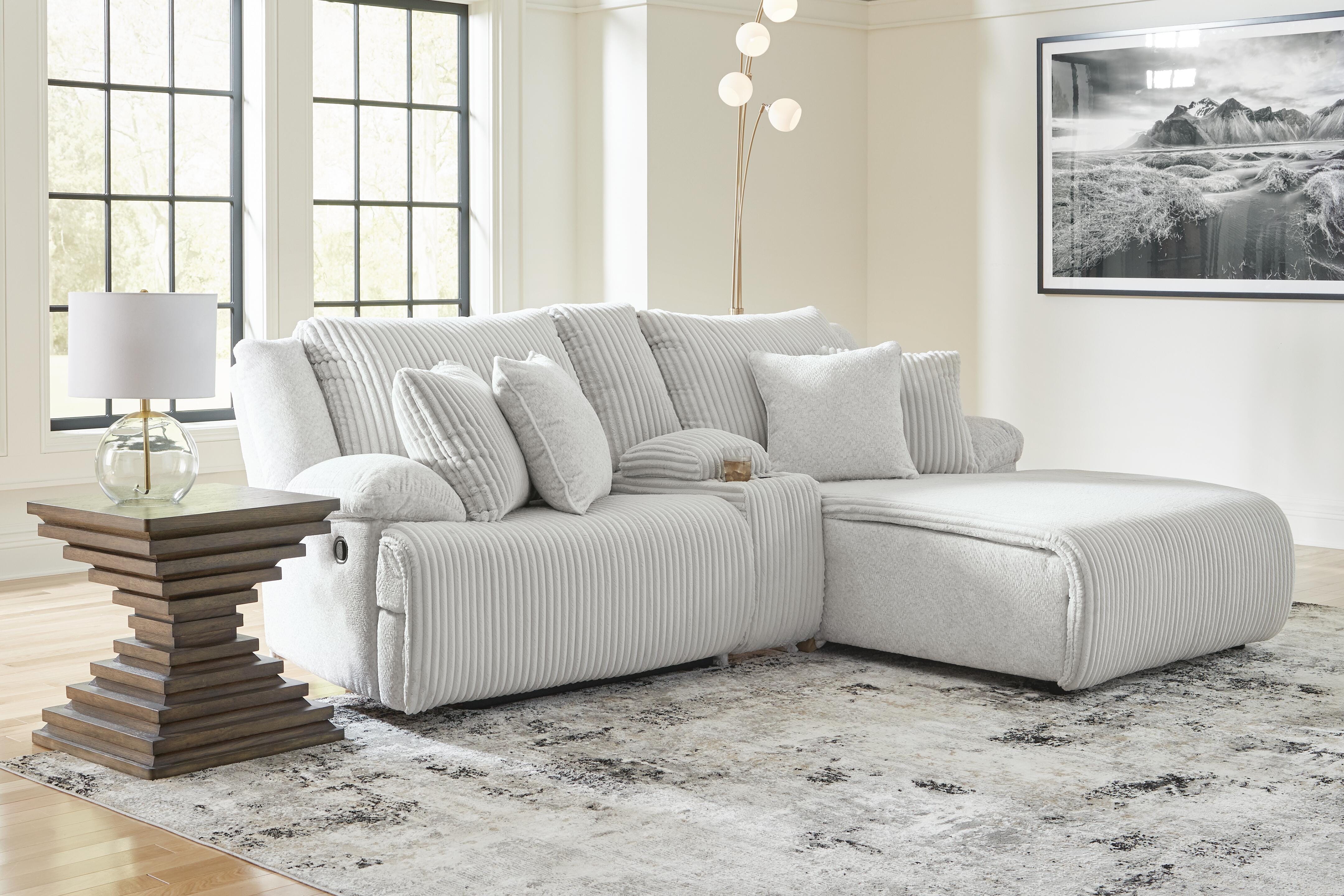 Sofá Seccional Reclinable de Primera Calidad con Chaise