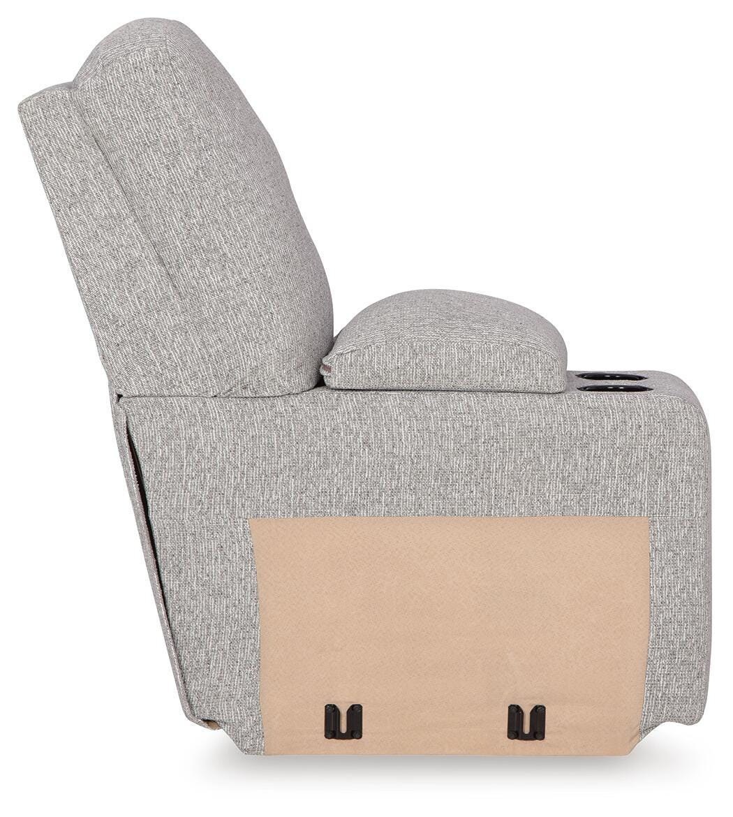 Seccional reclinable eléctrico Acklen Place con chaise