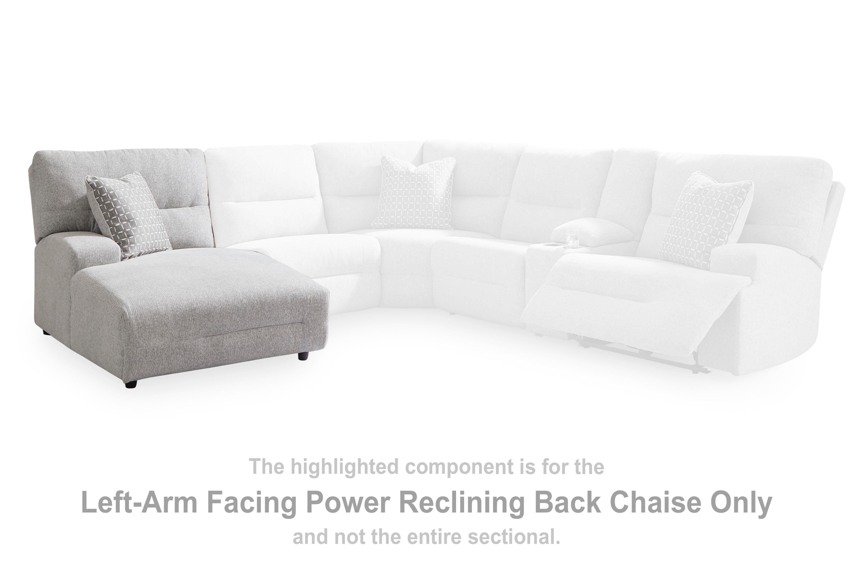 Seccional reclinable eléctrico Acklen Place con chaise
