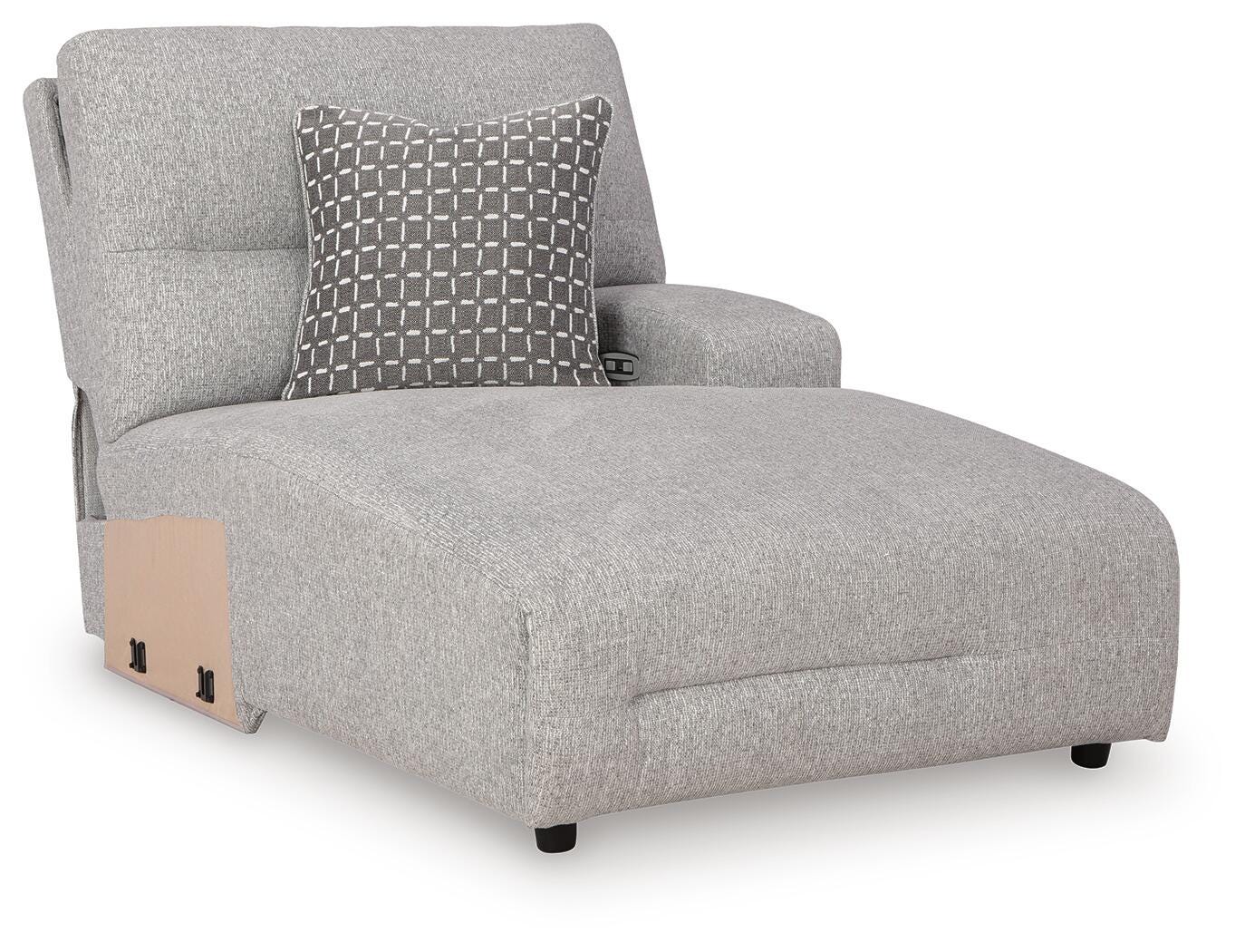 Seccional reclinable eléctrico Acklen Place con chaise