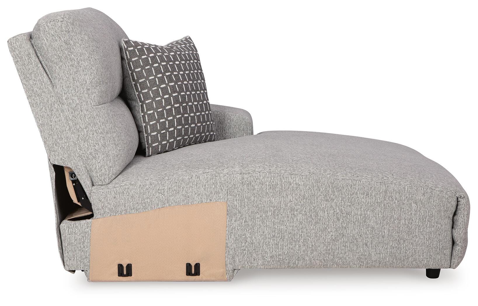 Seccional reclinable eléctrico Acklen Place con chaise