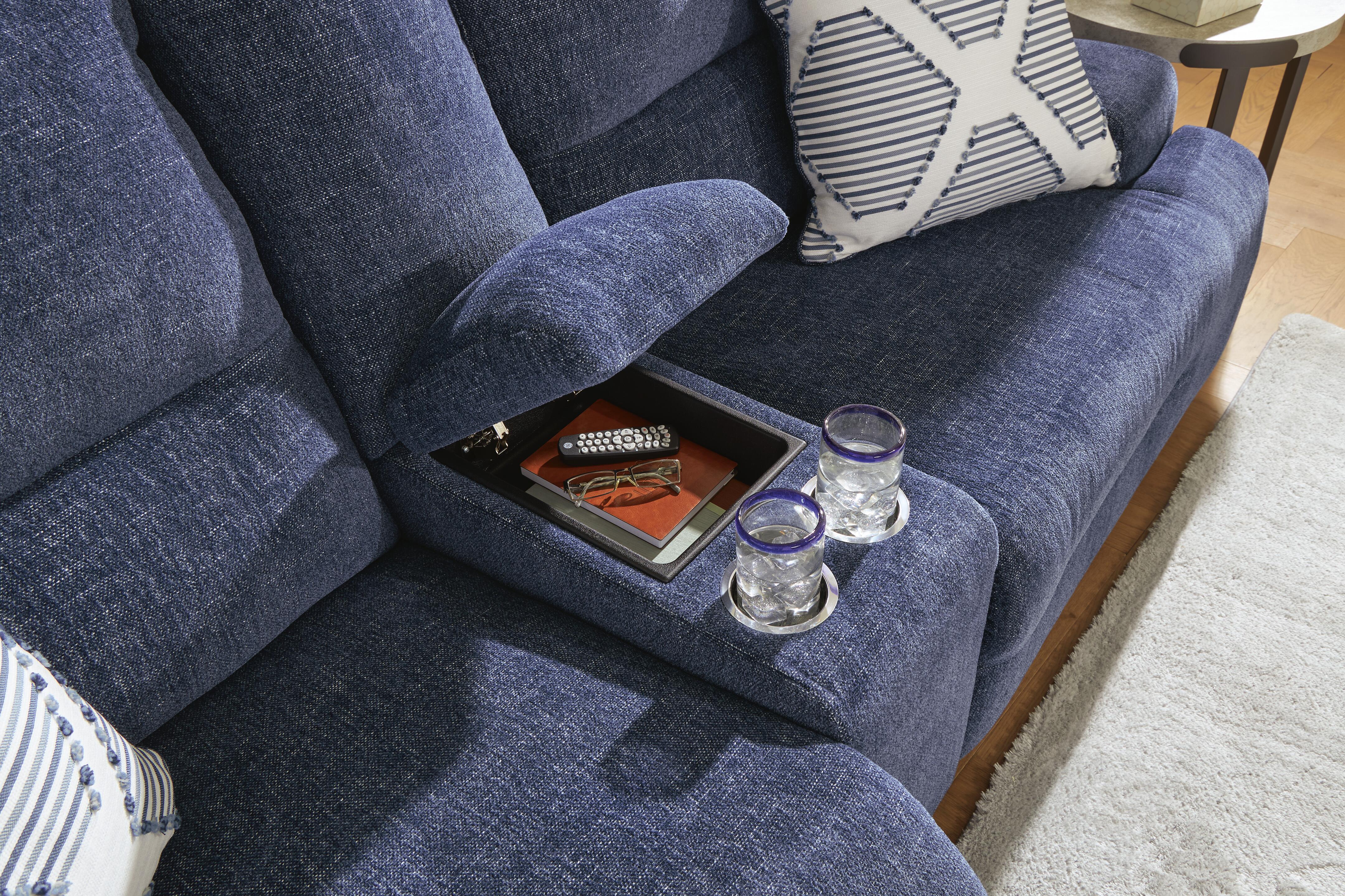 Seccional reclinable eléctrico Acklen Place con chaise