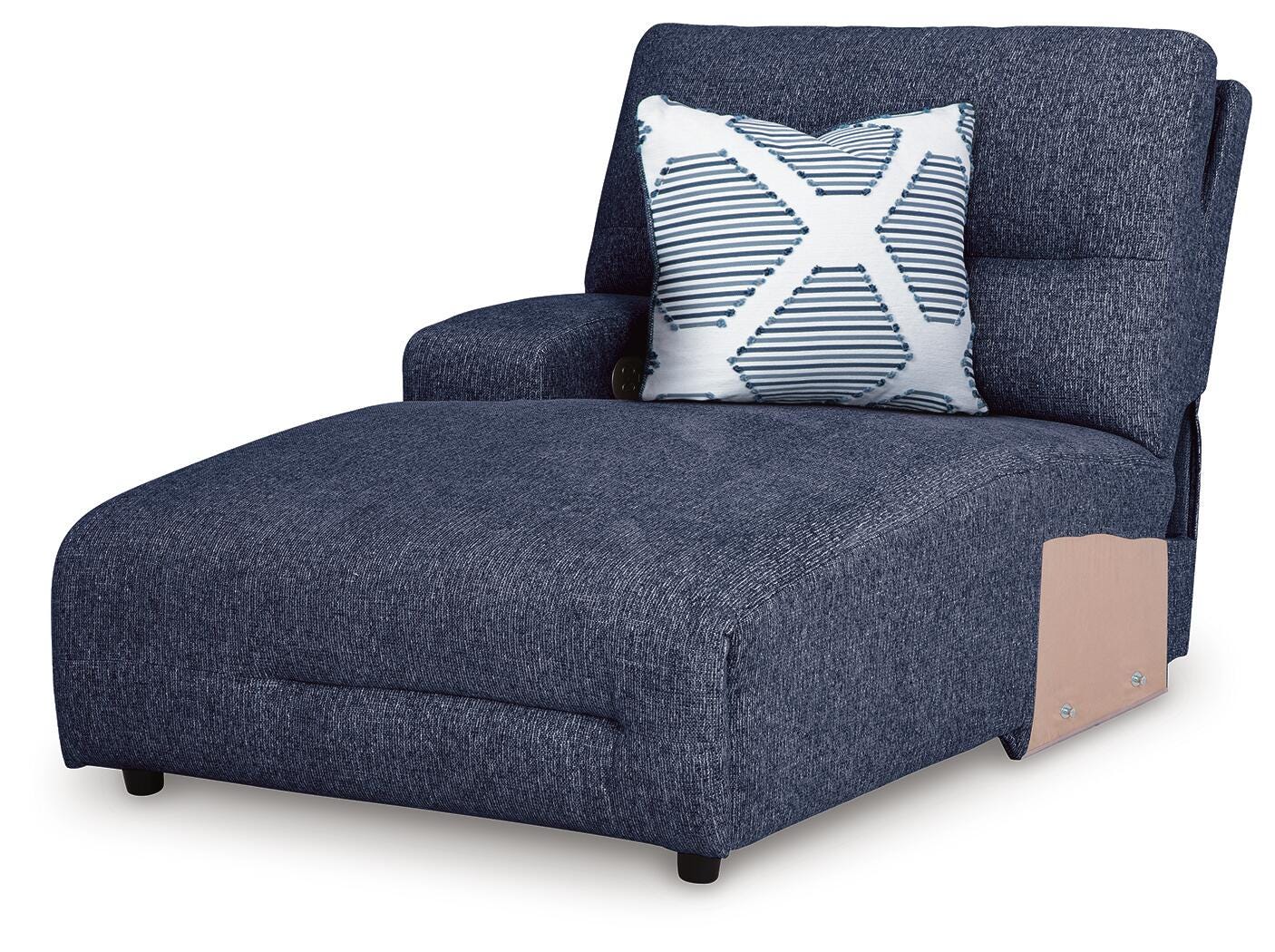 Seccional reclinable eléctrico Acklen Place con chaise