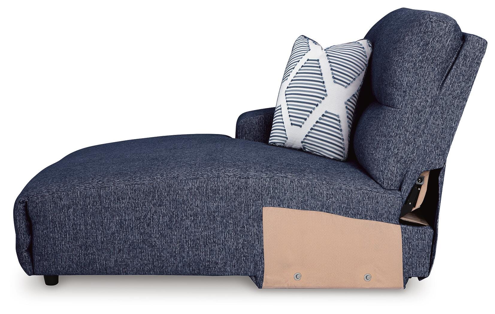 Seccional reclinable eléctrico Acklen Place con chaise