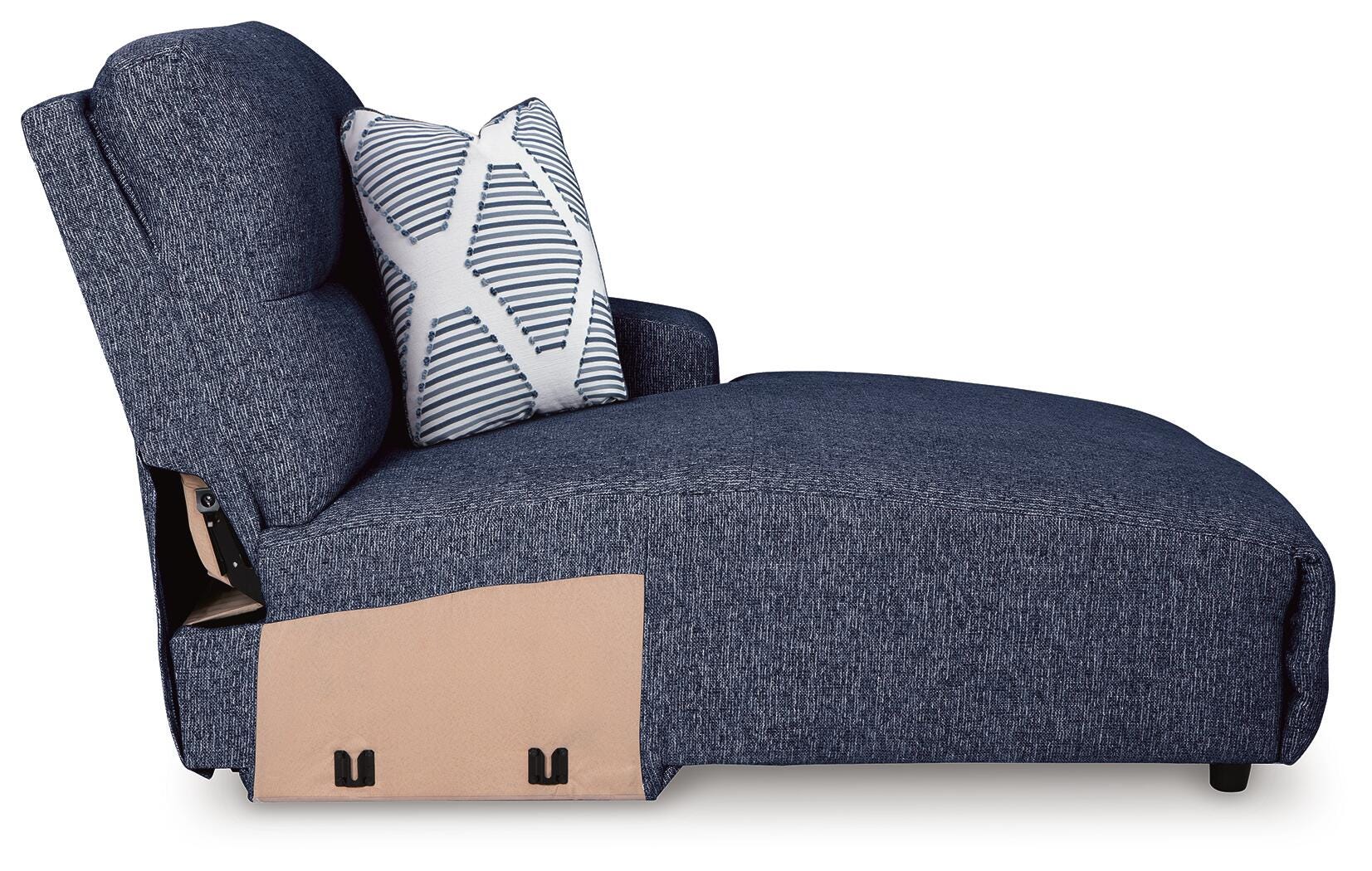 Seccional reclinable eléctrico Acklen Place con chaise