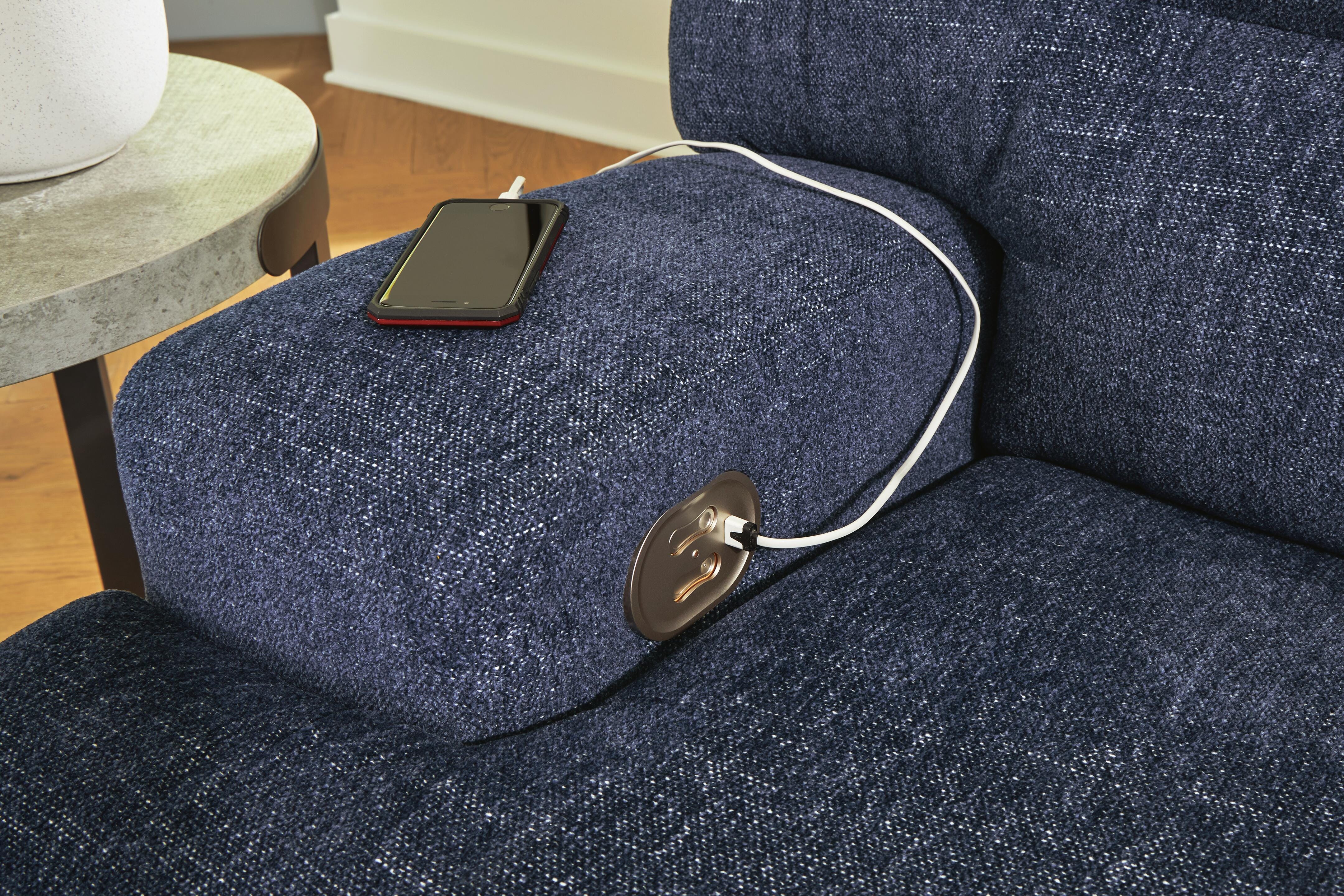 Seccional reclinable eléctrico Acklen Place con chaise