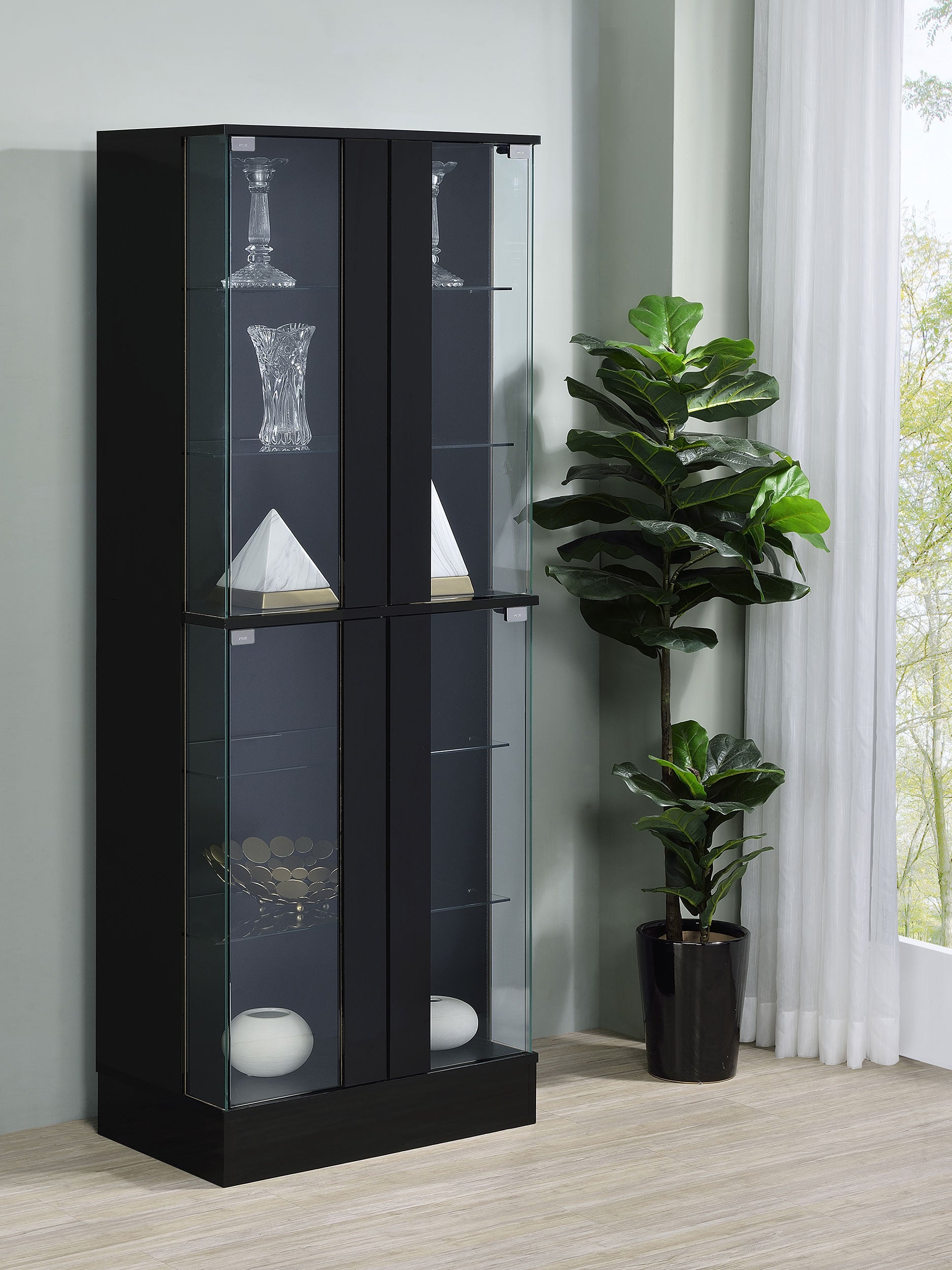 Cabra Curio Cabinet with LED Lighting