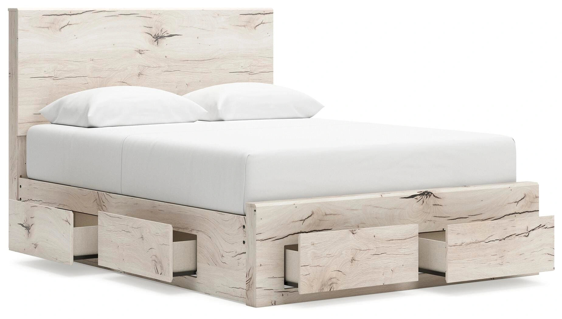 Cama Lawroy con almacenamiento en el panel