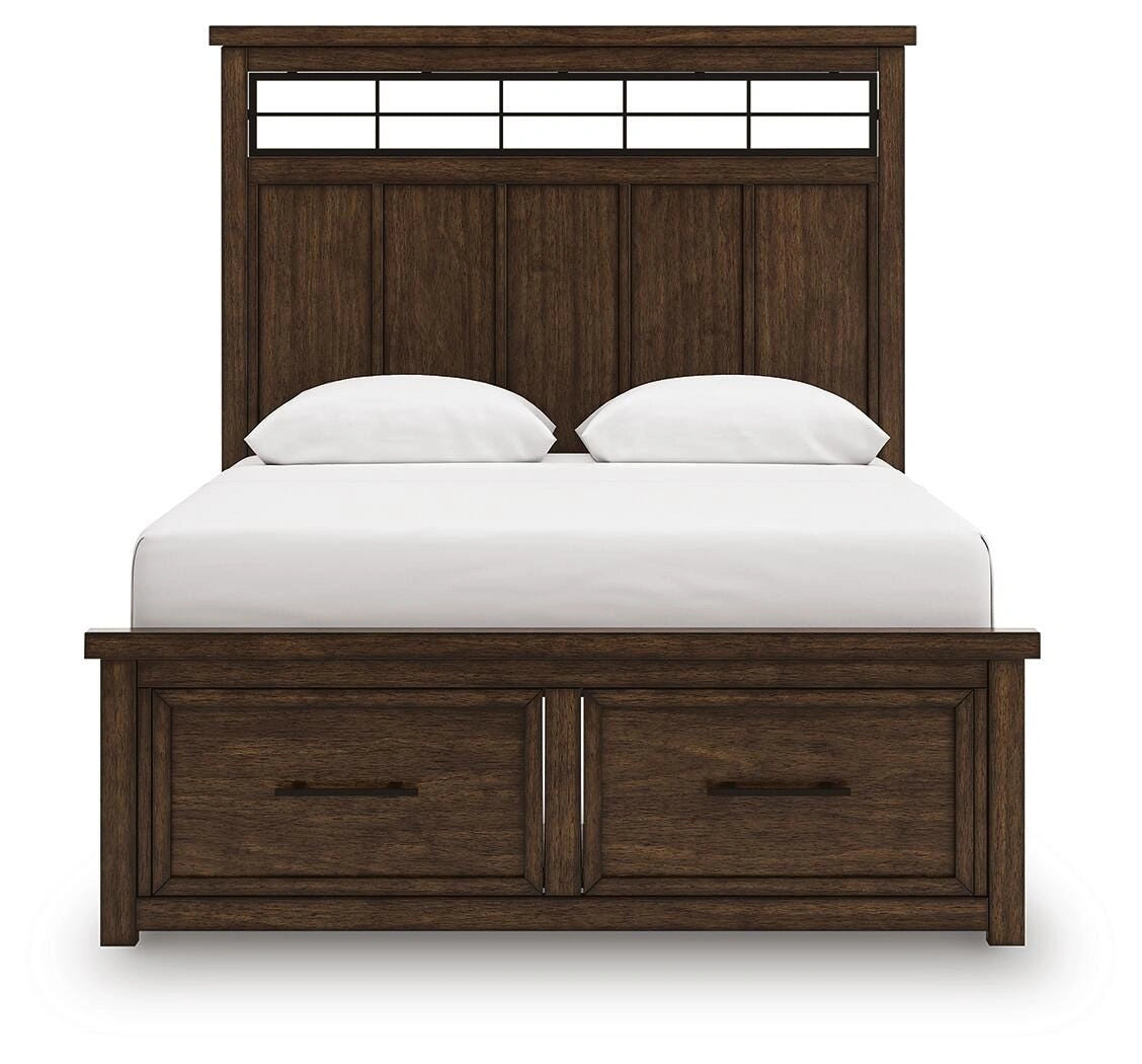 Cama con almacenaje en panel Taffenbrook