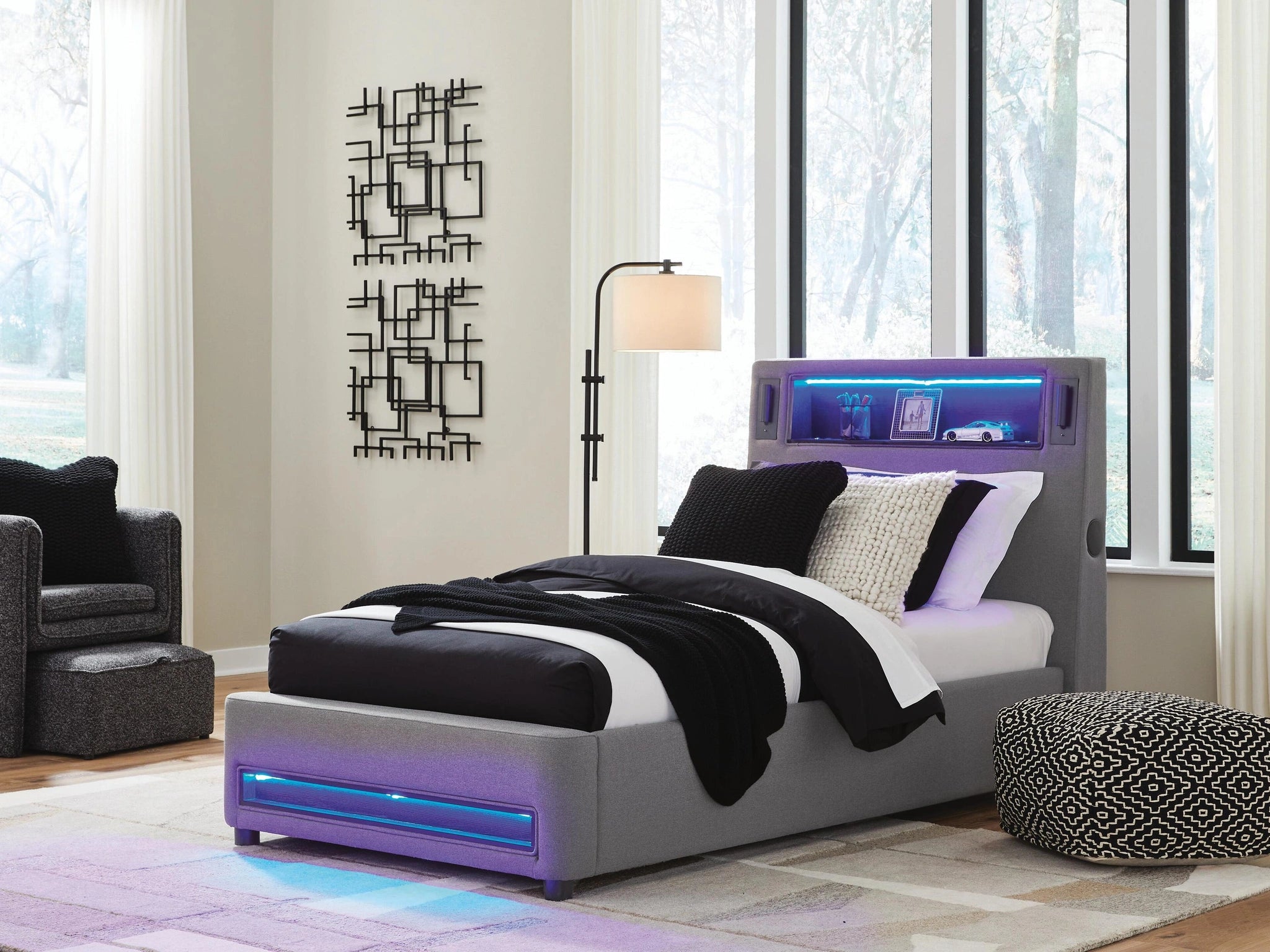 Cama tapizada Verishaw