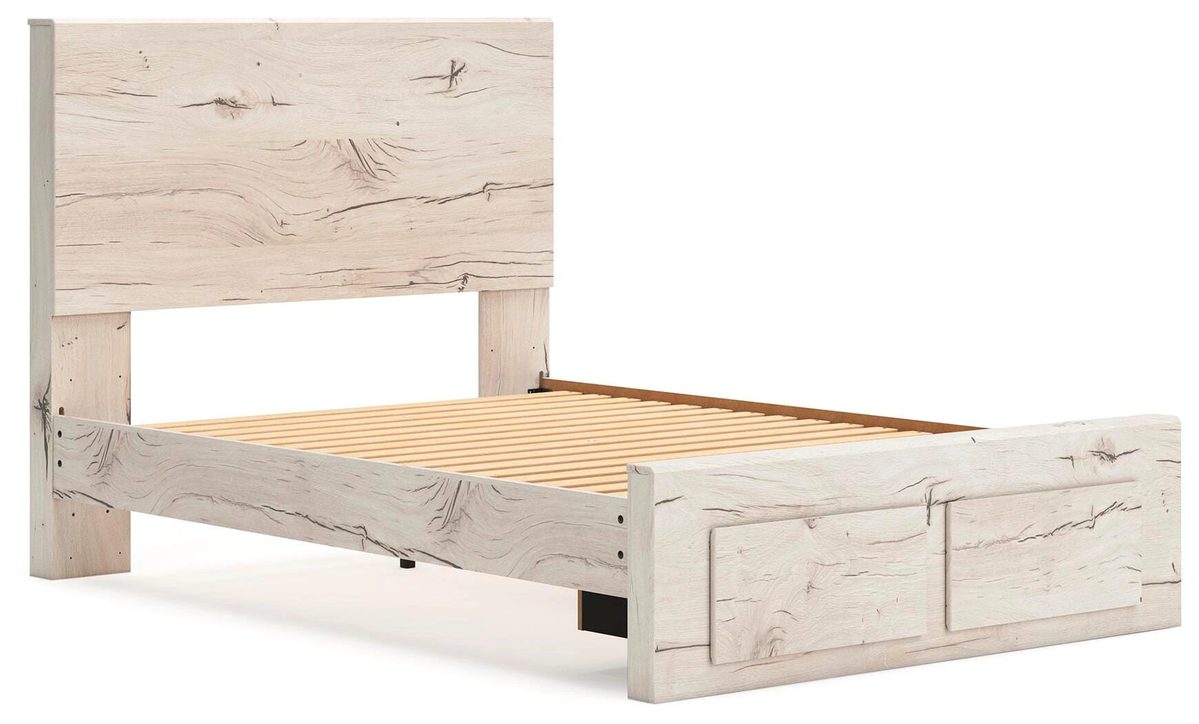 Cama Lawroy con almacenamiento en el panel