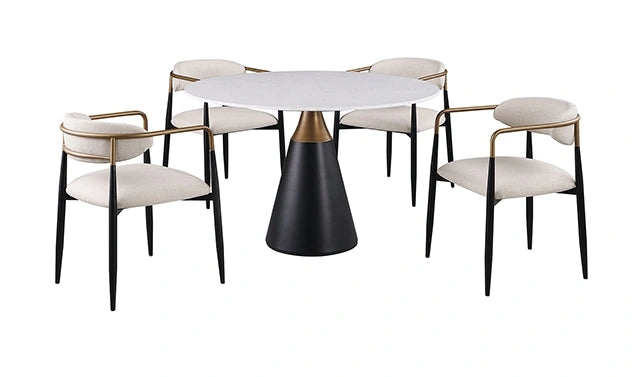 Juego de comedor Hobro de 5 piezas