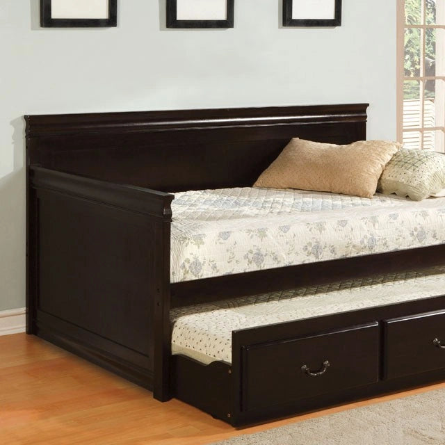 Cama de día SAHARA Espresso con nido individual, Espresso