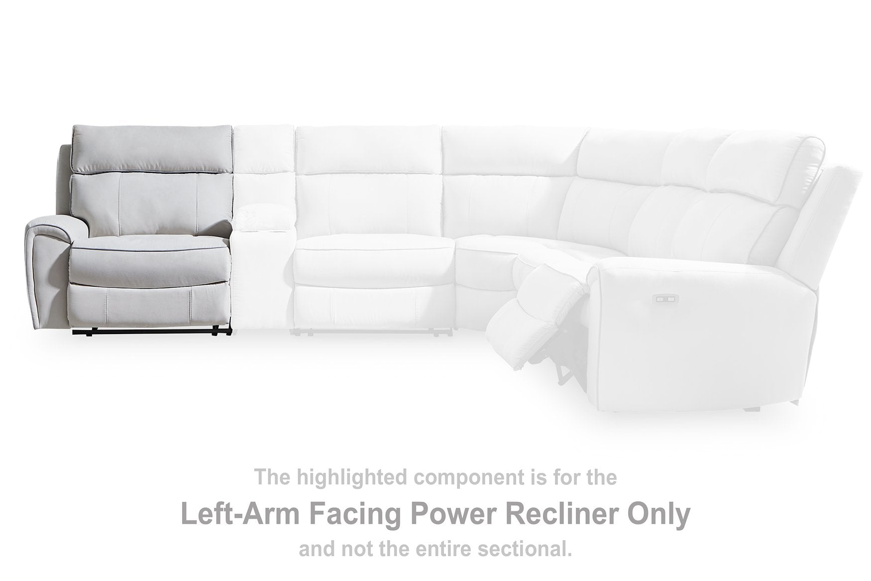 Social Pointe Reclining Sectional with Storage Consoles
