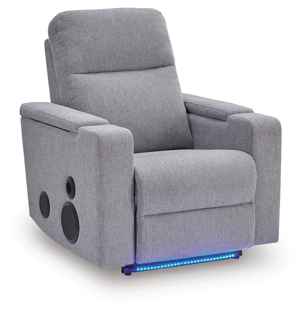 Sillón reclinable Pineland Power Glider con sistema de audio