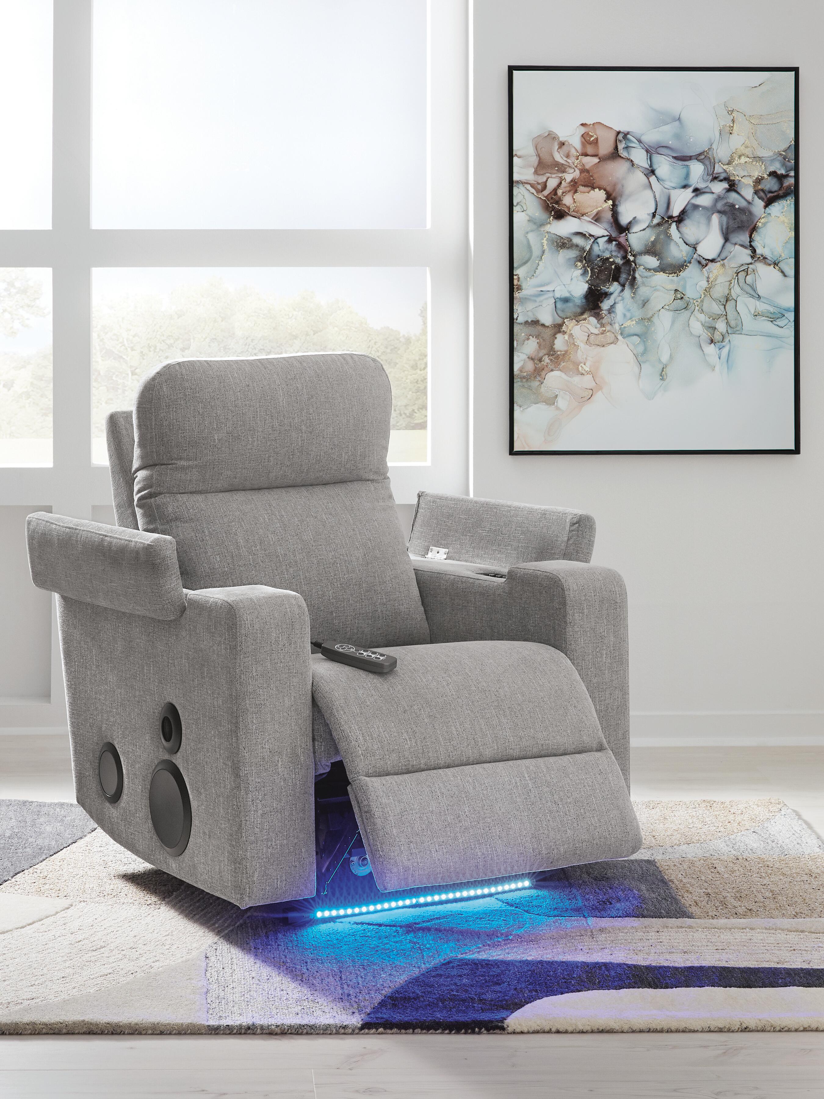Sillón reclinable Pineland Power Glider con sistema de audio