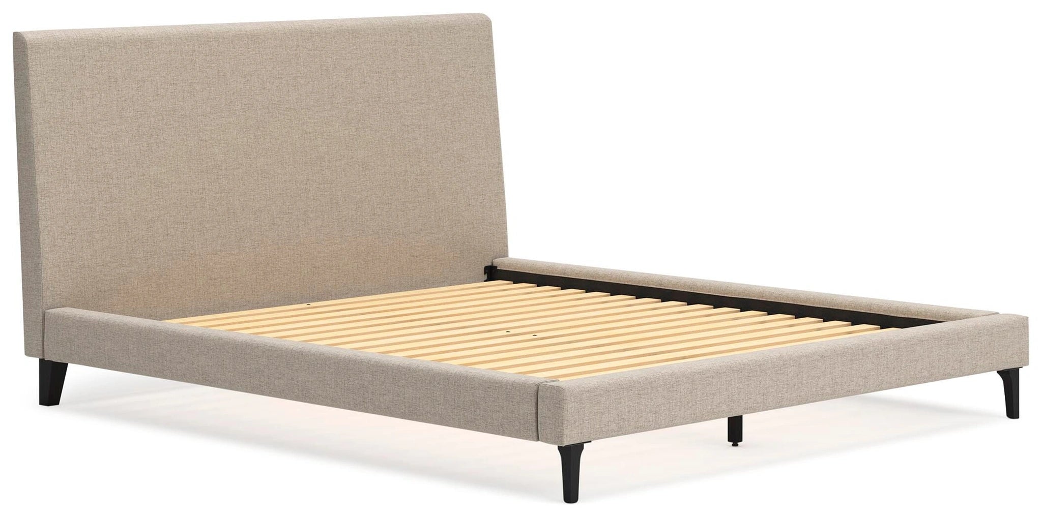 Cama tapizada Cielden con somier de láminas enrollables