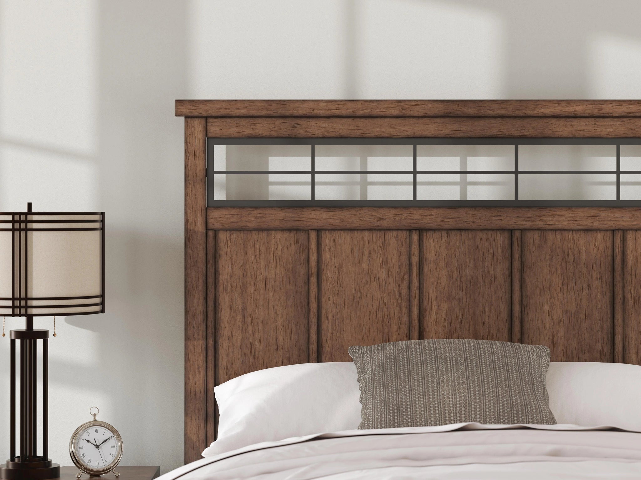 Cama con almacenaje en panel Taffenbrook