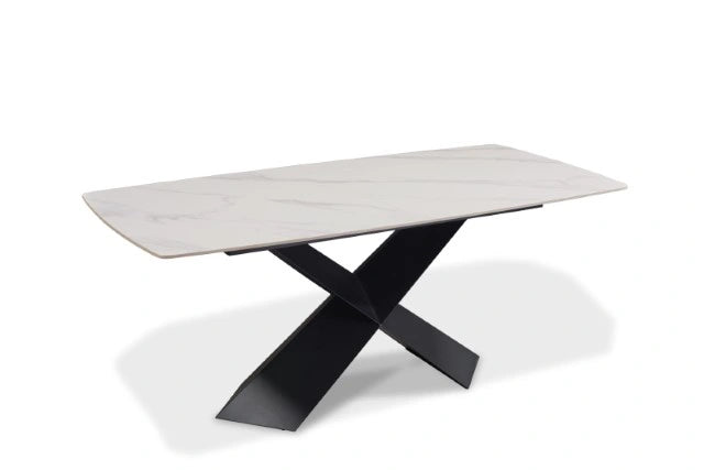 Juego de comedor Lenvik de 7 piezas blanco