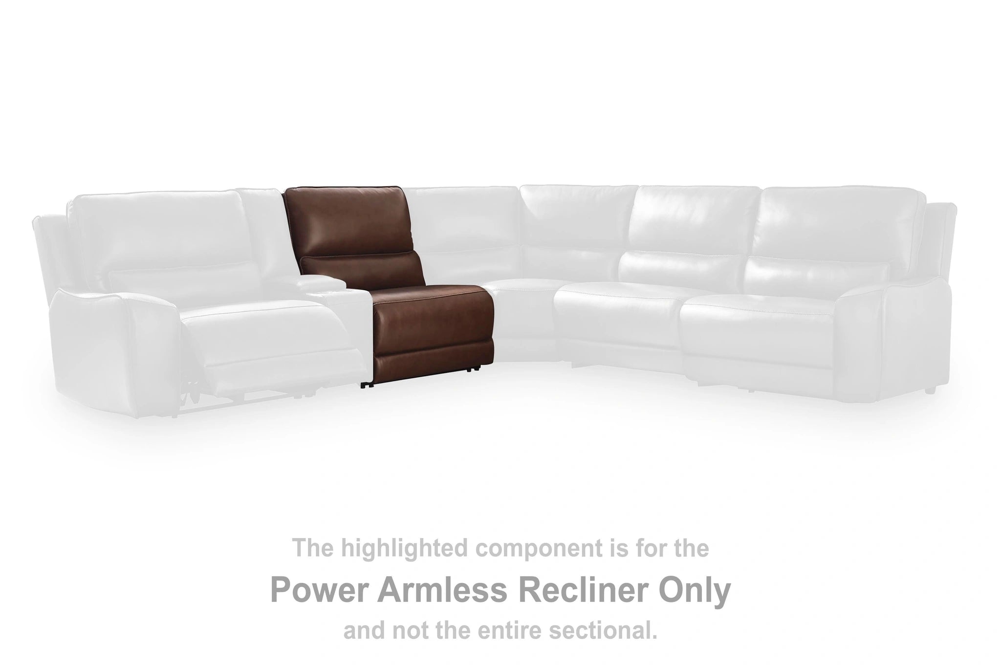 Seccional reclinable DeepWakes con consola de almacenamiento
