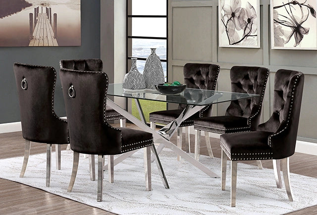 Juego de mesa de comedor de 7 piezas Silveria
