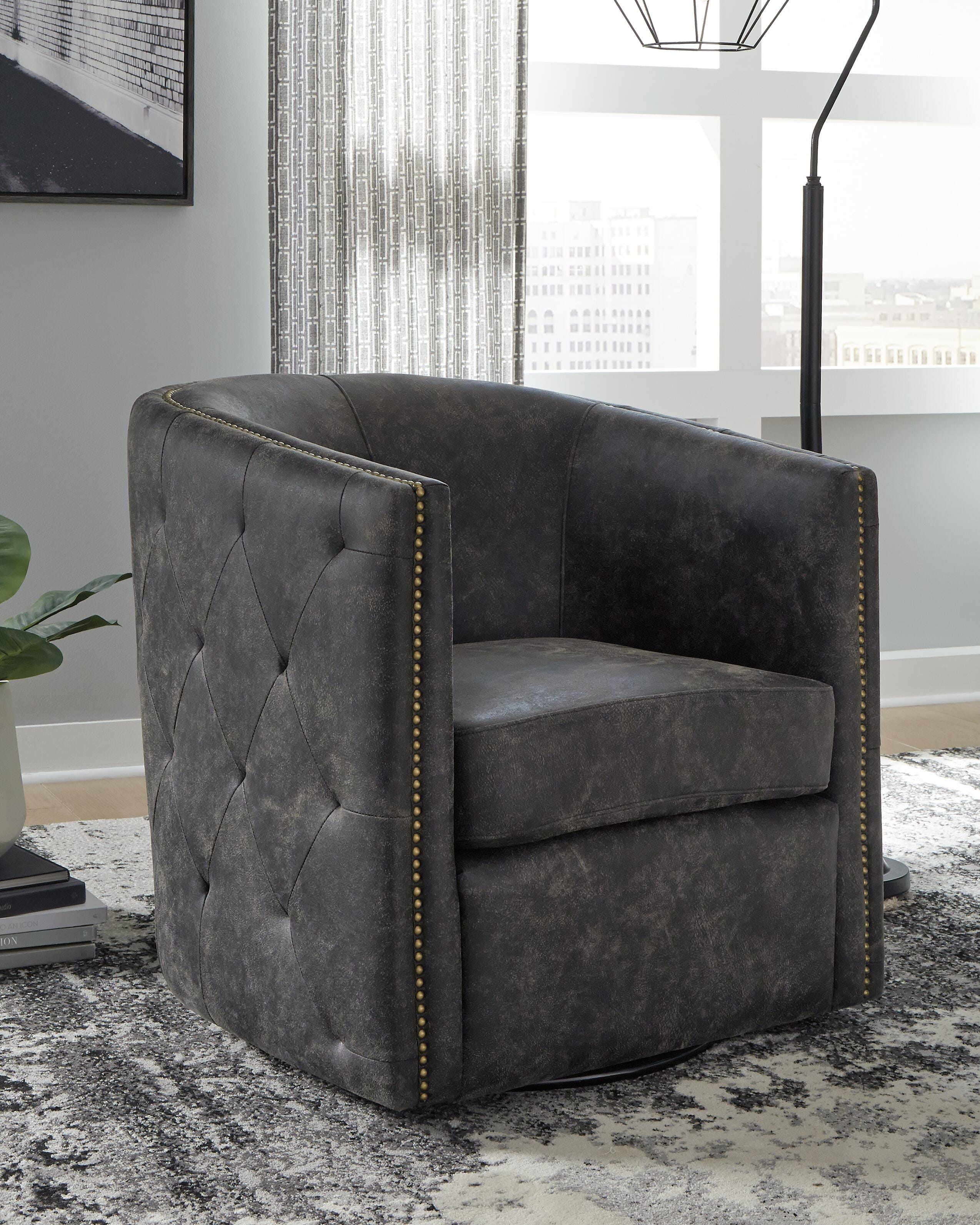 Sillón decorativo giratorio Brentlow