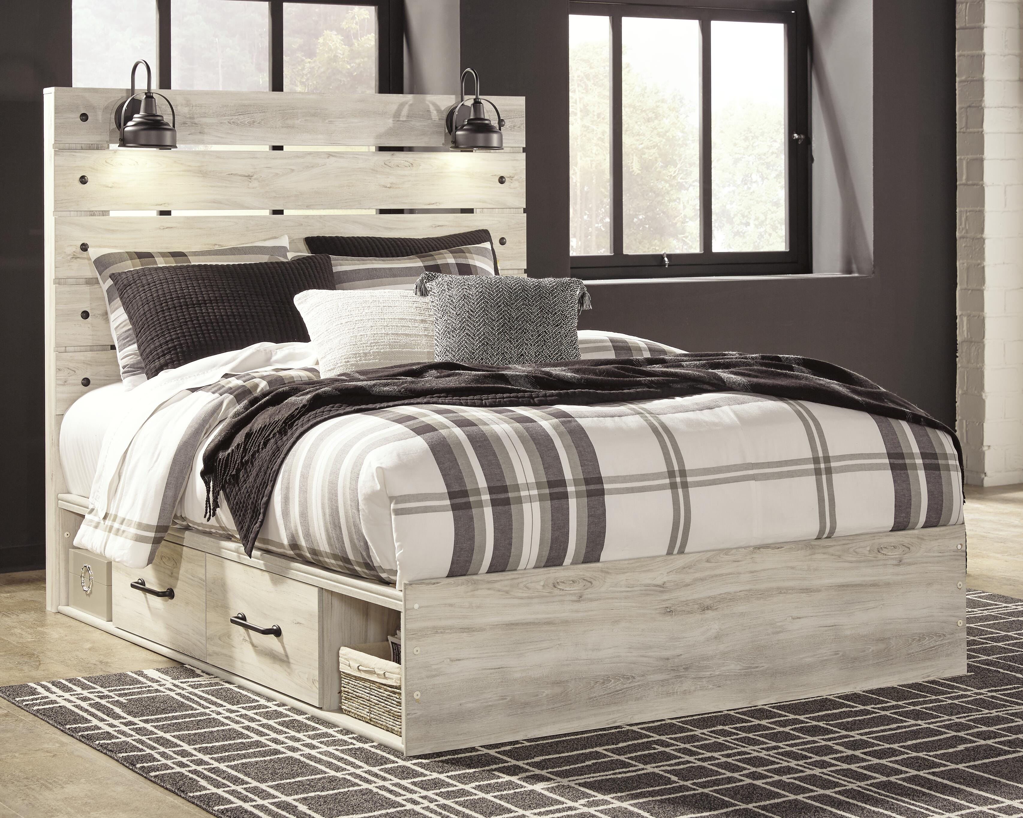 Cama Cambeck con 4 cajones de almacenamiento