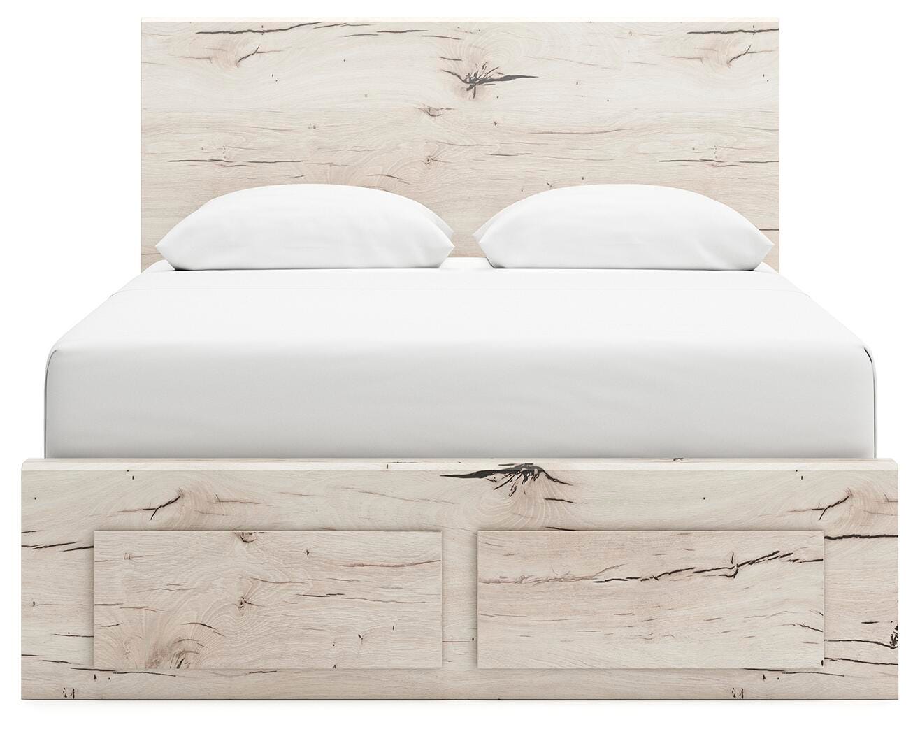 Cama Lawroy con almacenamiento en el panel