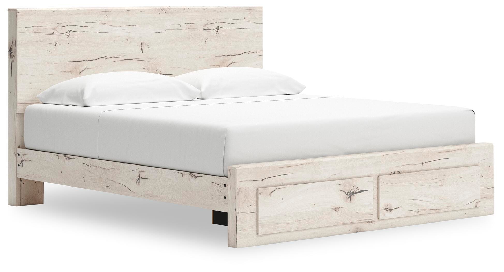 Cama Lawroy con almacenamiento en el panel