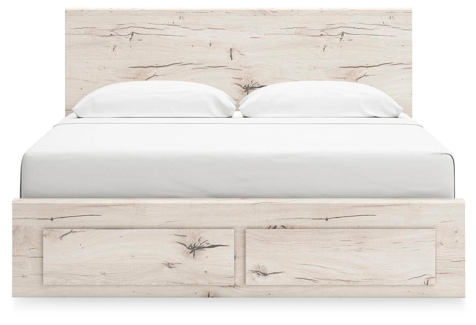 Cama Lawroy con almacenamiento en el panel