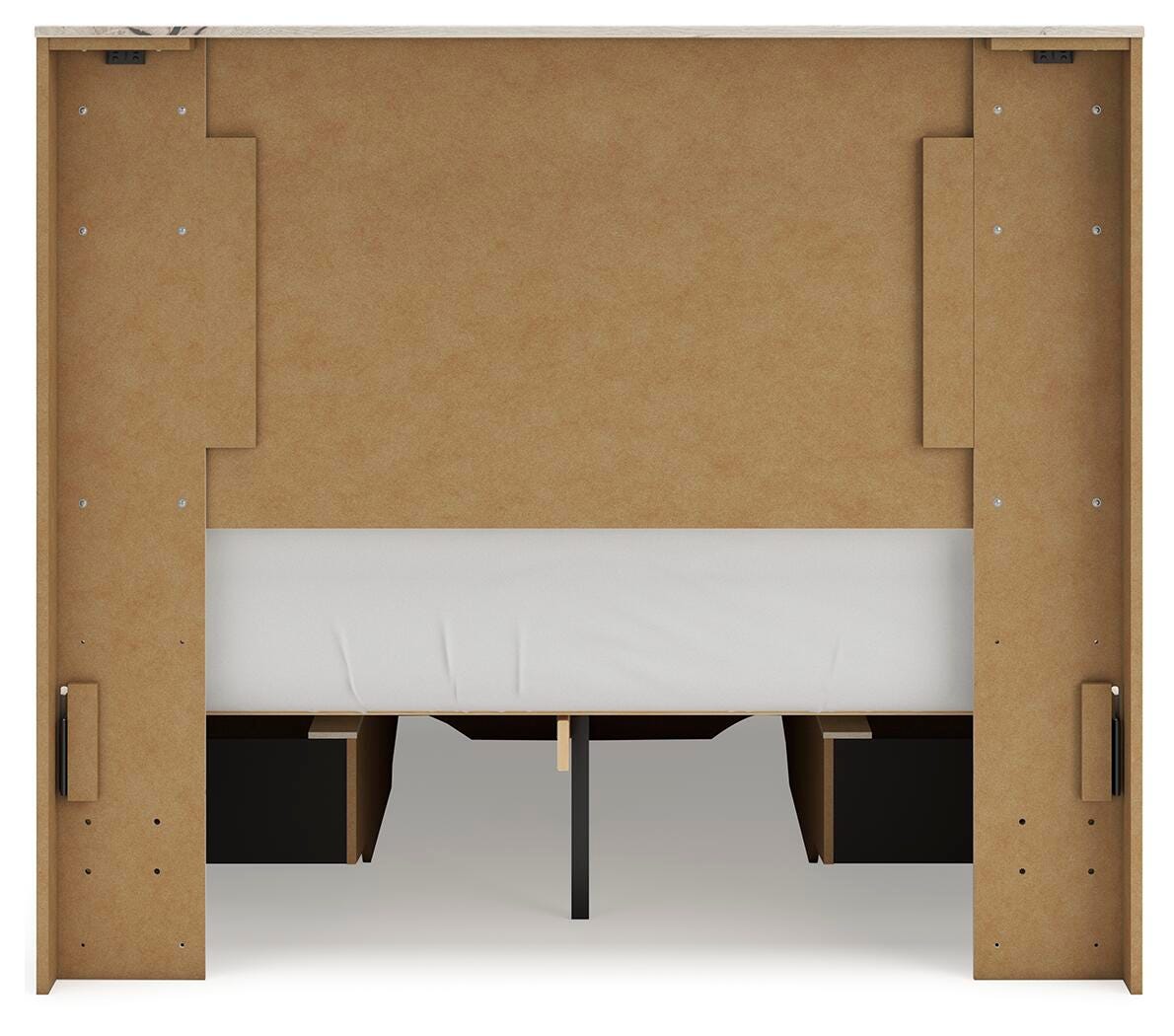 Cama Lawroy con almacenamiento en el panel