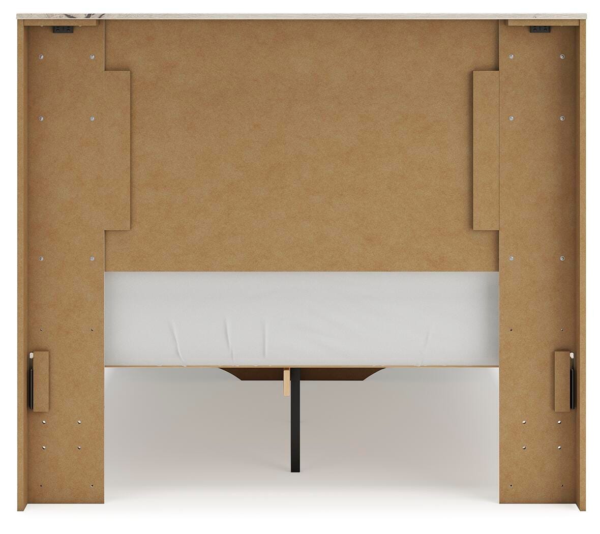 Cama Lawroy con almacenamiento en el panel