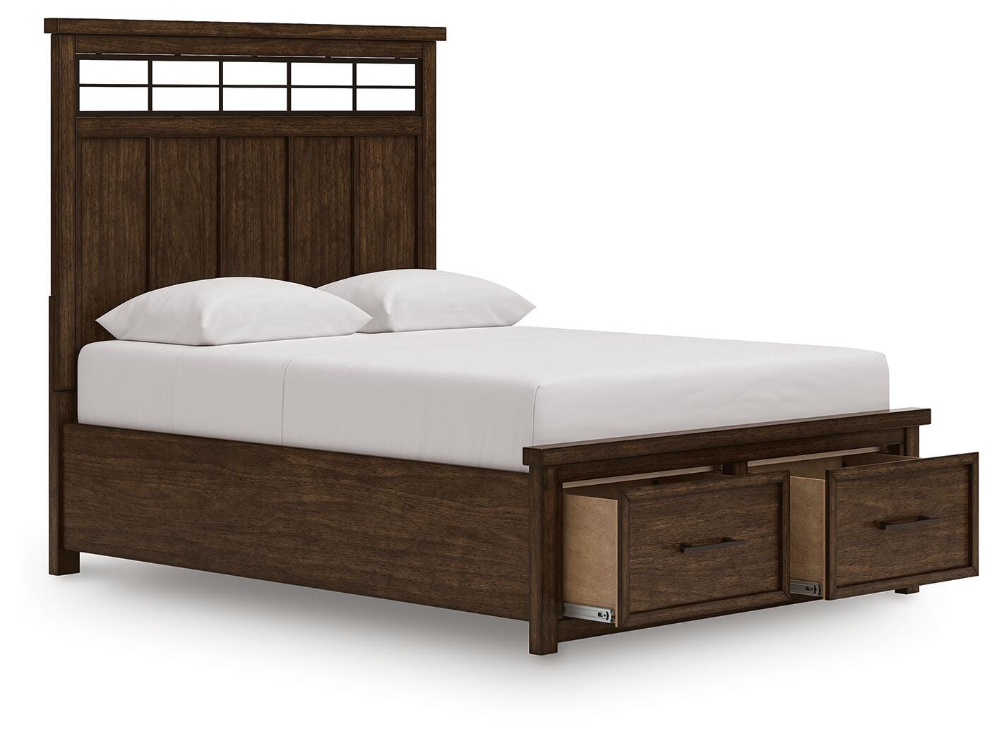 Cama con almacenaje en panel Taffenbrook