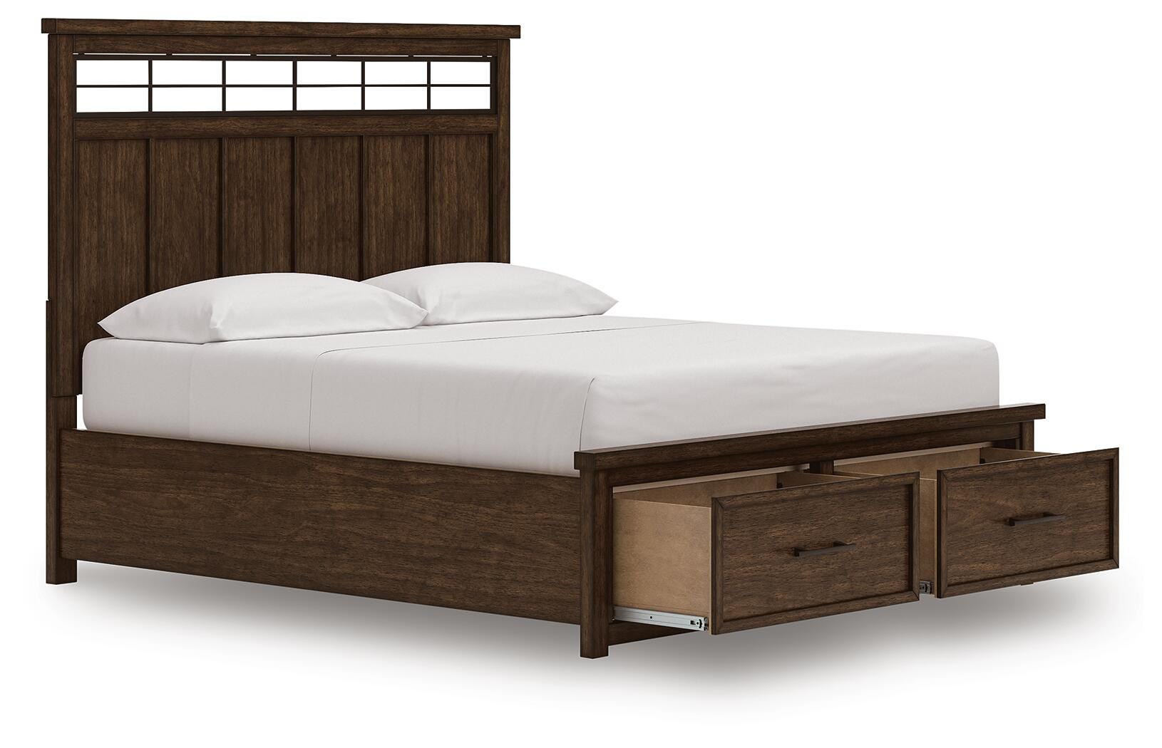 Cama con almacenaje en panel Taffenbrook