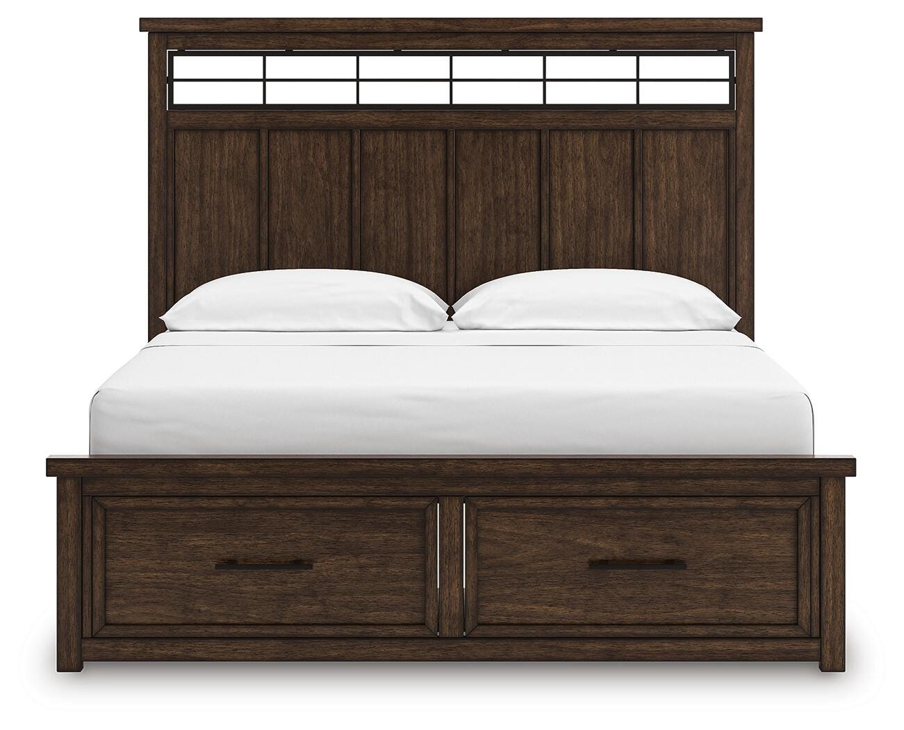 Cama con almacenaje en panel Taffenbrook