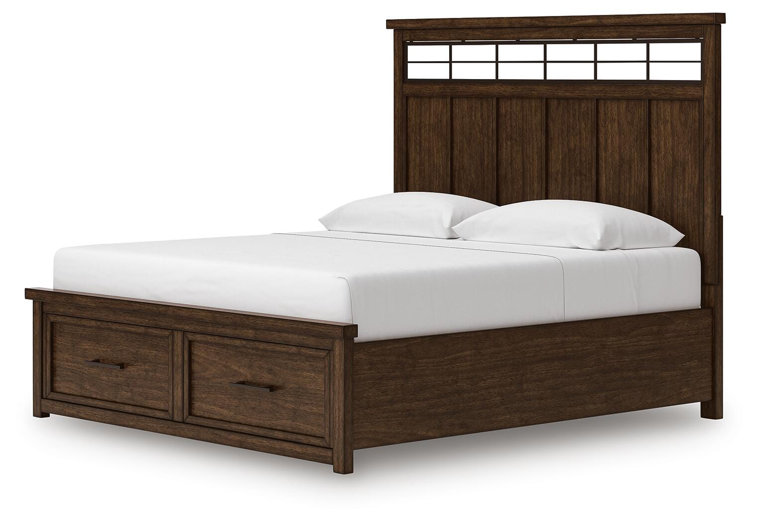 Cama con almacenaje en panel Taffenbrook