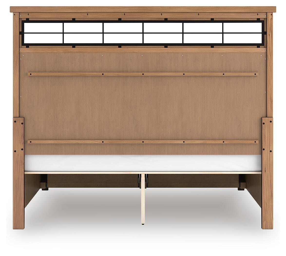 Cama con almacenaje en panel Taffenbrook
