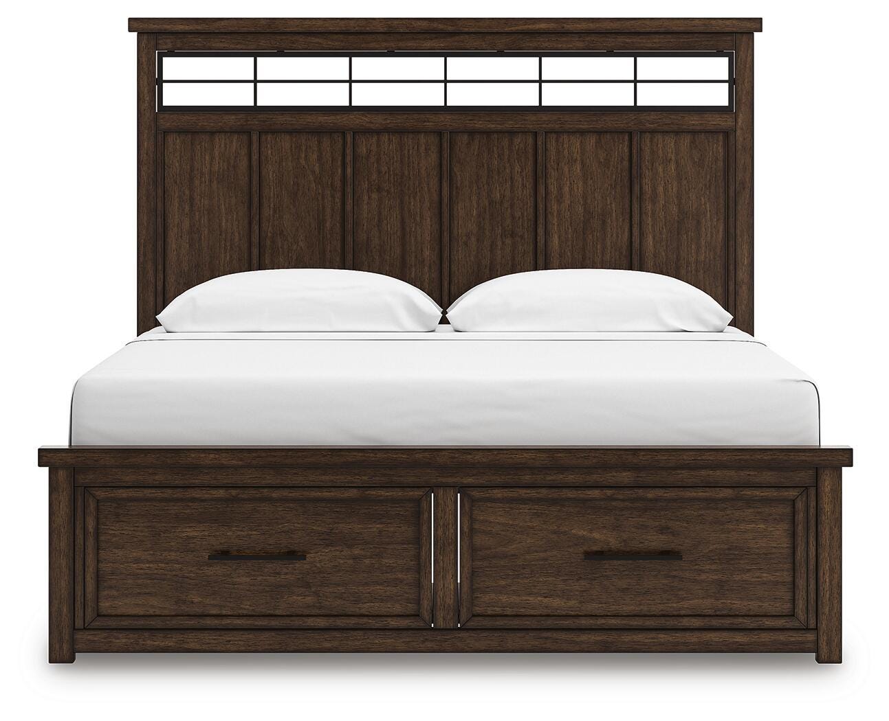 Cama con almacenaje en panel Taffenbrook