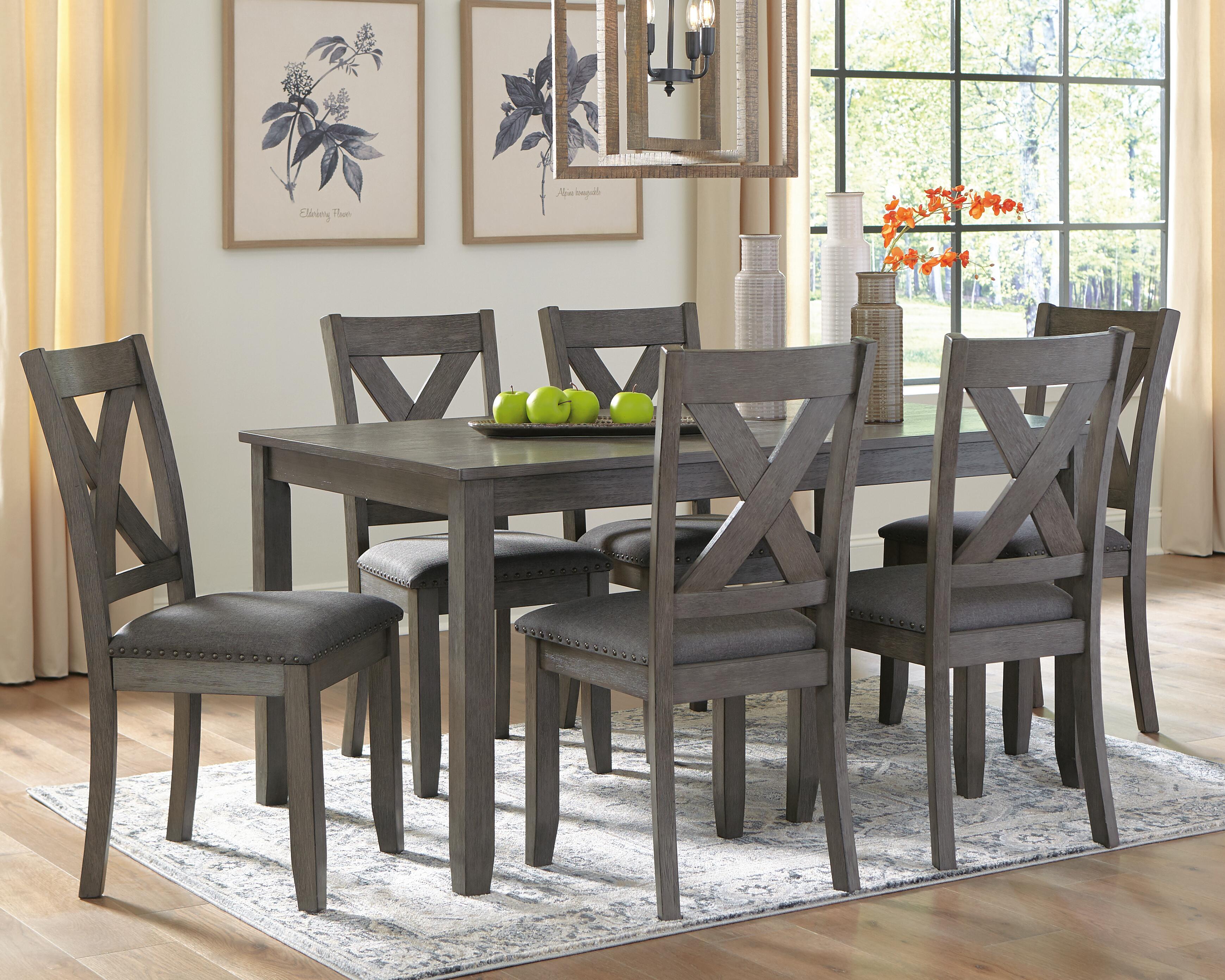 Mesa y sillas de comedor Caitbrook (juego de 7)