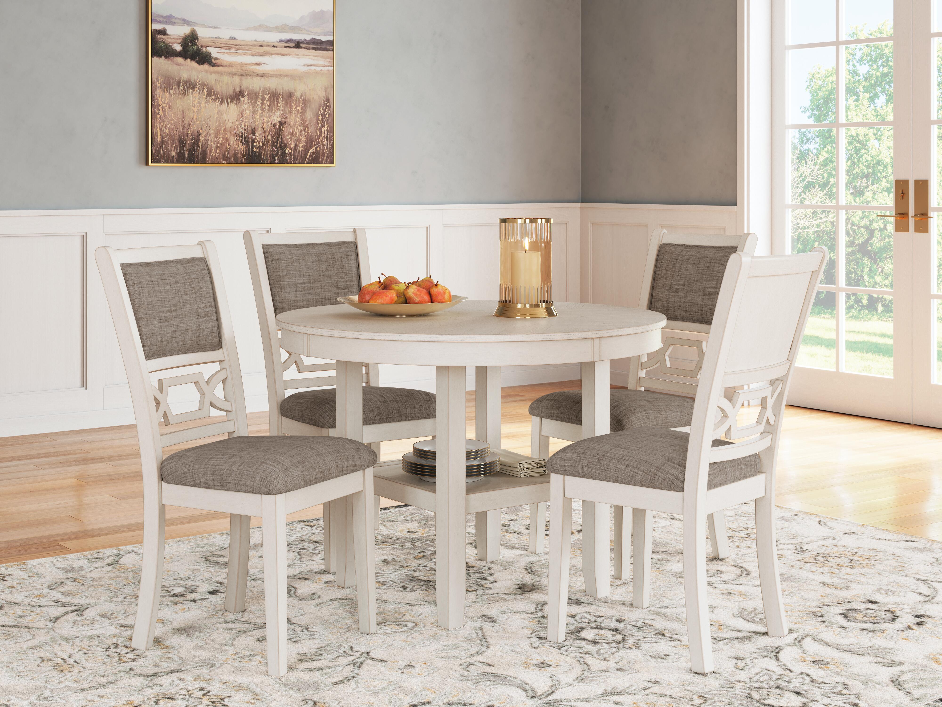 Mesa de comedor Erinberg y 4 sillas (Juego de 5)