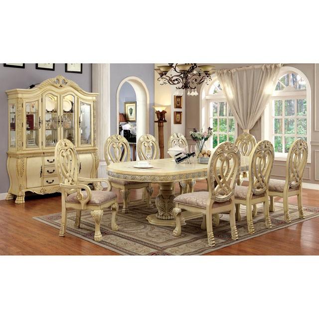 WYNDMERE Silla auxiliar vintage blanca (2/caja)