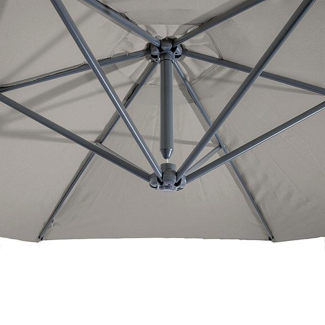 Parasol en voladizo Glam con LED