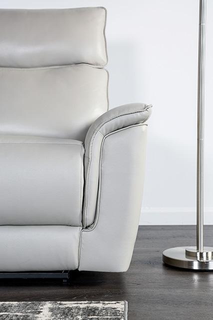 Bienne Sofa Manual Recliner White & Black