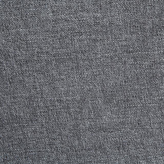 LYNDA Sofá de dos plazas con cojines, gris oscuro