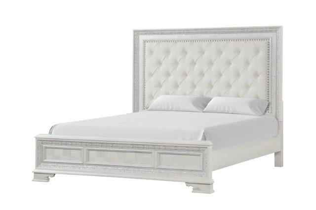 Stella Mia Bed White & White