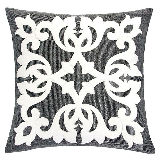 Almohada Trudy Gray de 20" X 20", Gris